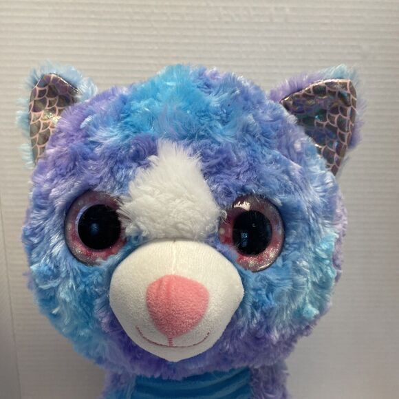 Spark Create Much Loved  Imagine Blue Purple Plush Cat Cute Sparkly Eyes - Picture 6 of 14